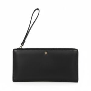 On 34th Elegant Black Wristlet with Gold Accent